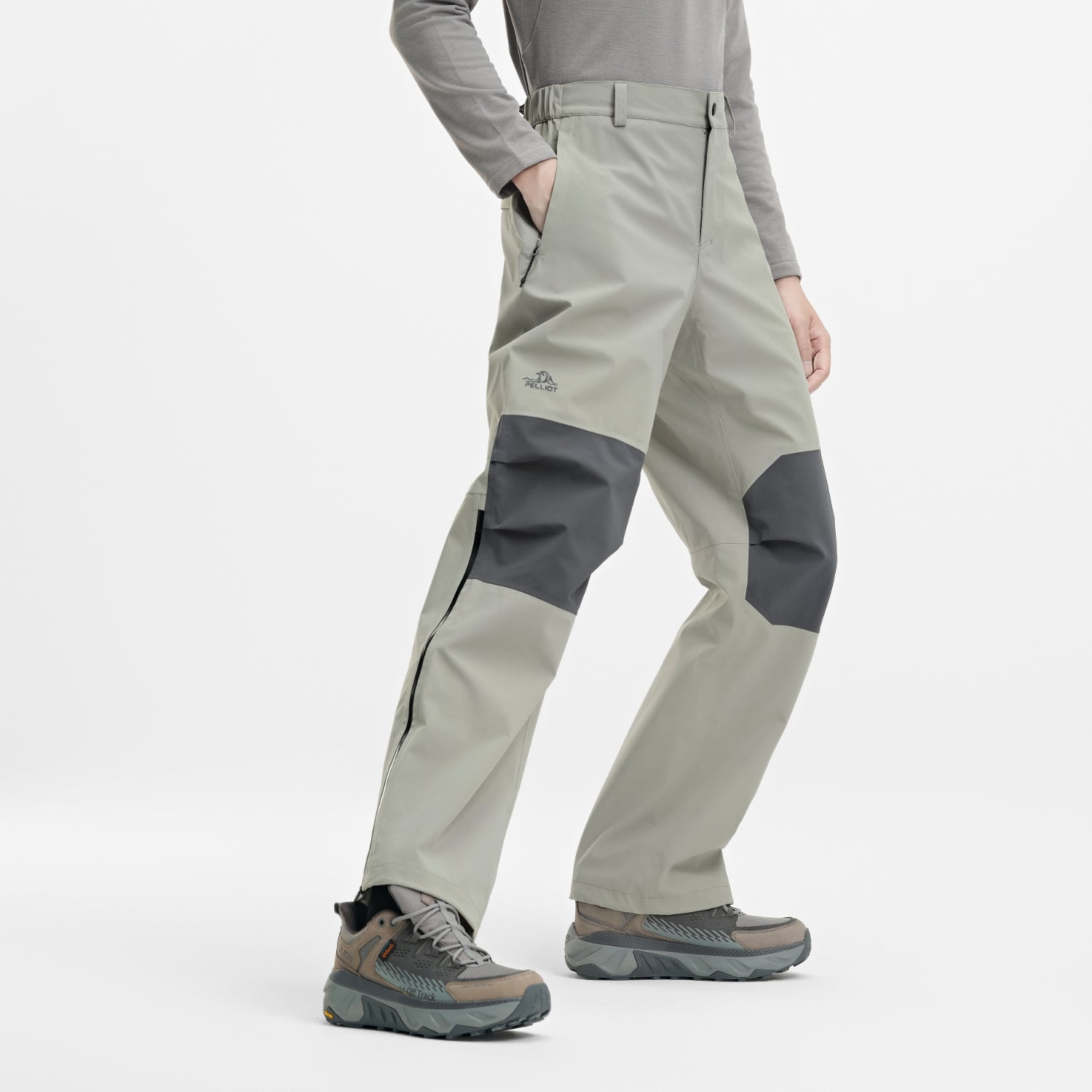 PELLIOT(ペリオ)【MOUNTSHELL Pro 】户外用ハードシェルパンツ  登山パンツ 防水 耐磨 男女兼用