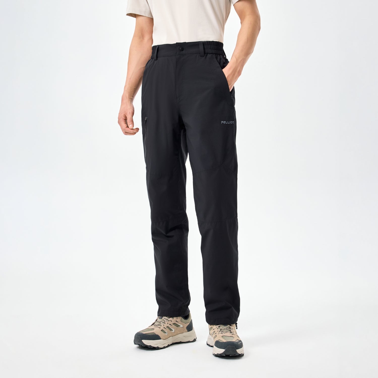 PELLIOT メンズ ストレッチ レインパンツ